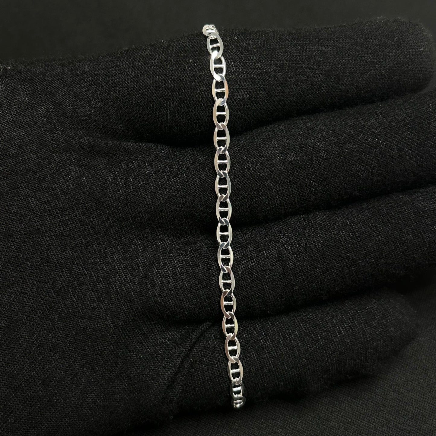 3MM Sterling Silver Mariner Bracelet