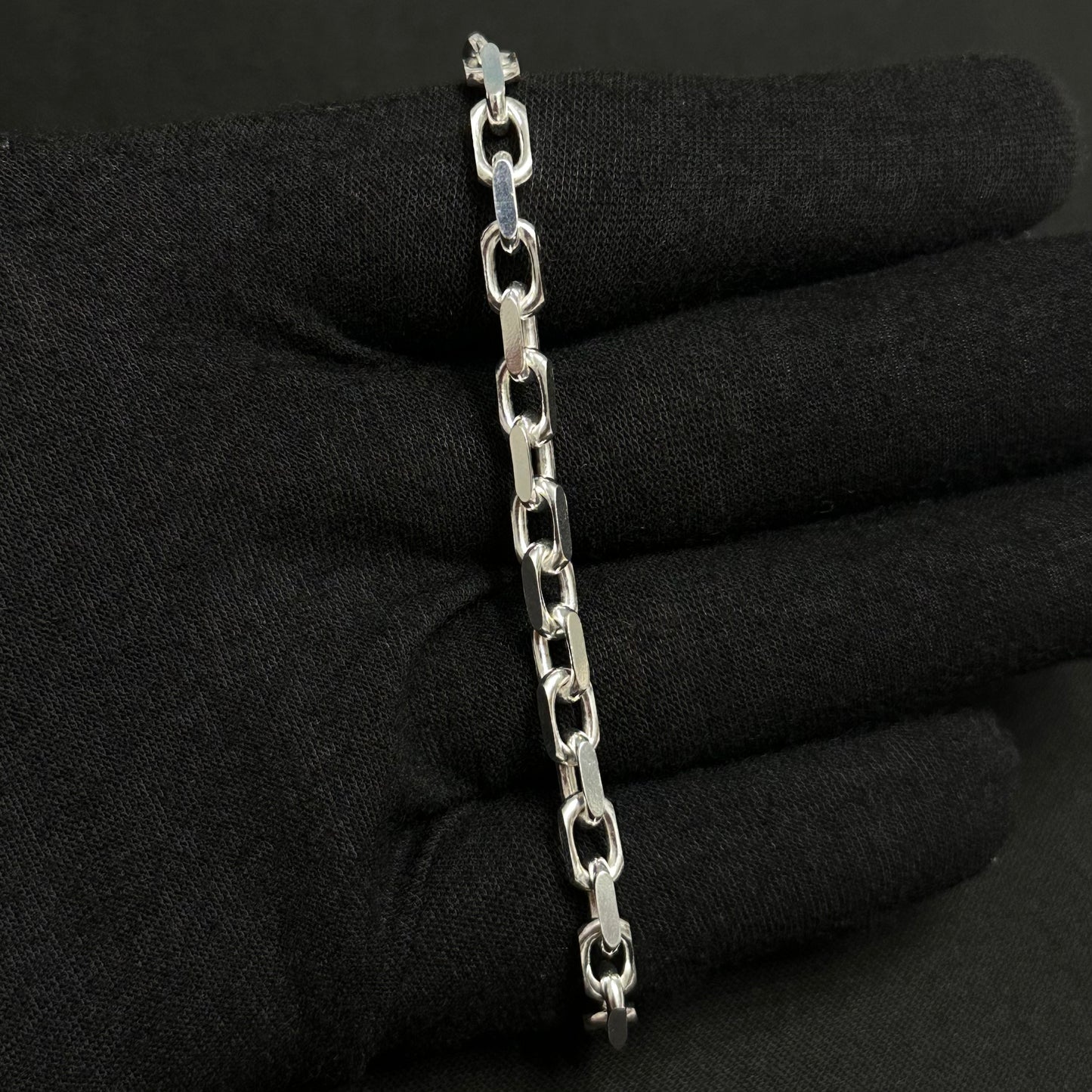 5MM Sterling Silver Anchor Bracelet