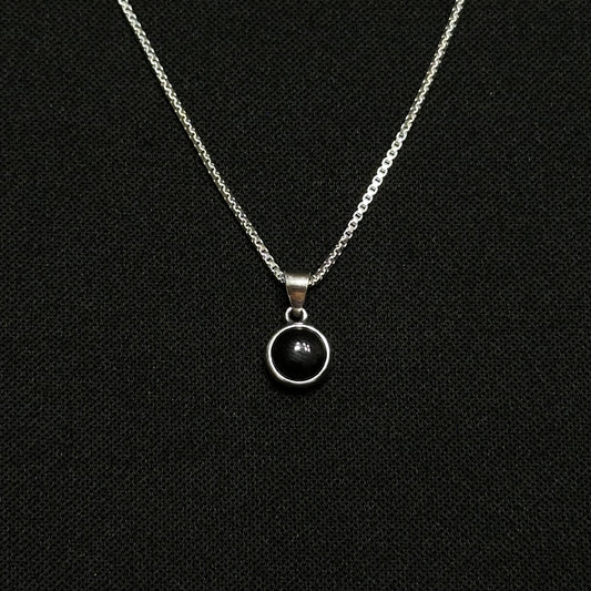 Sterling Silver Onyx Necklace