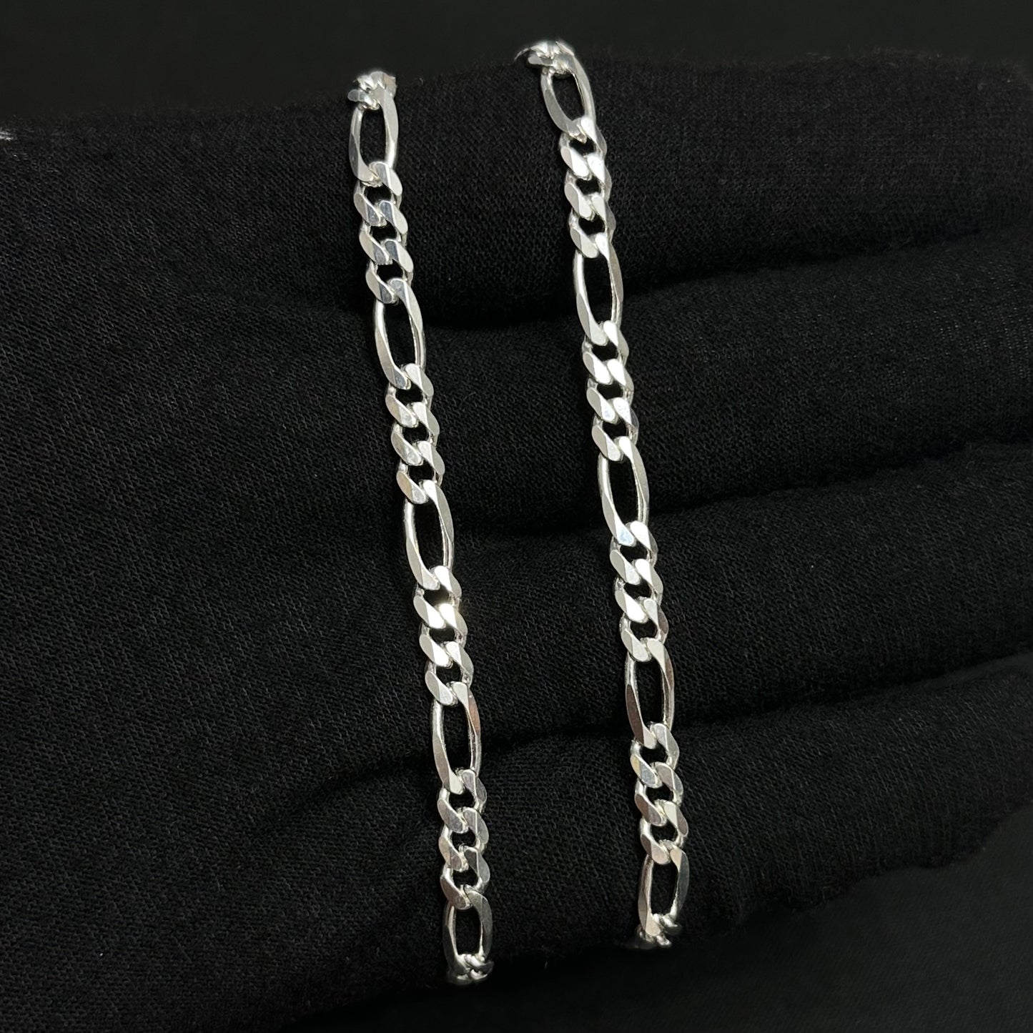 5MM Sterling Silver Classic Figaro Chain