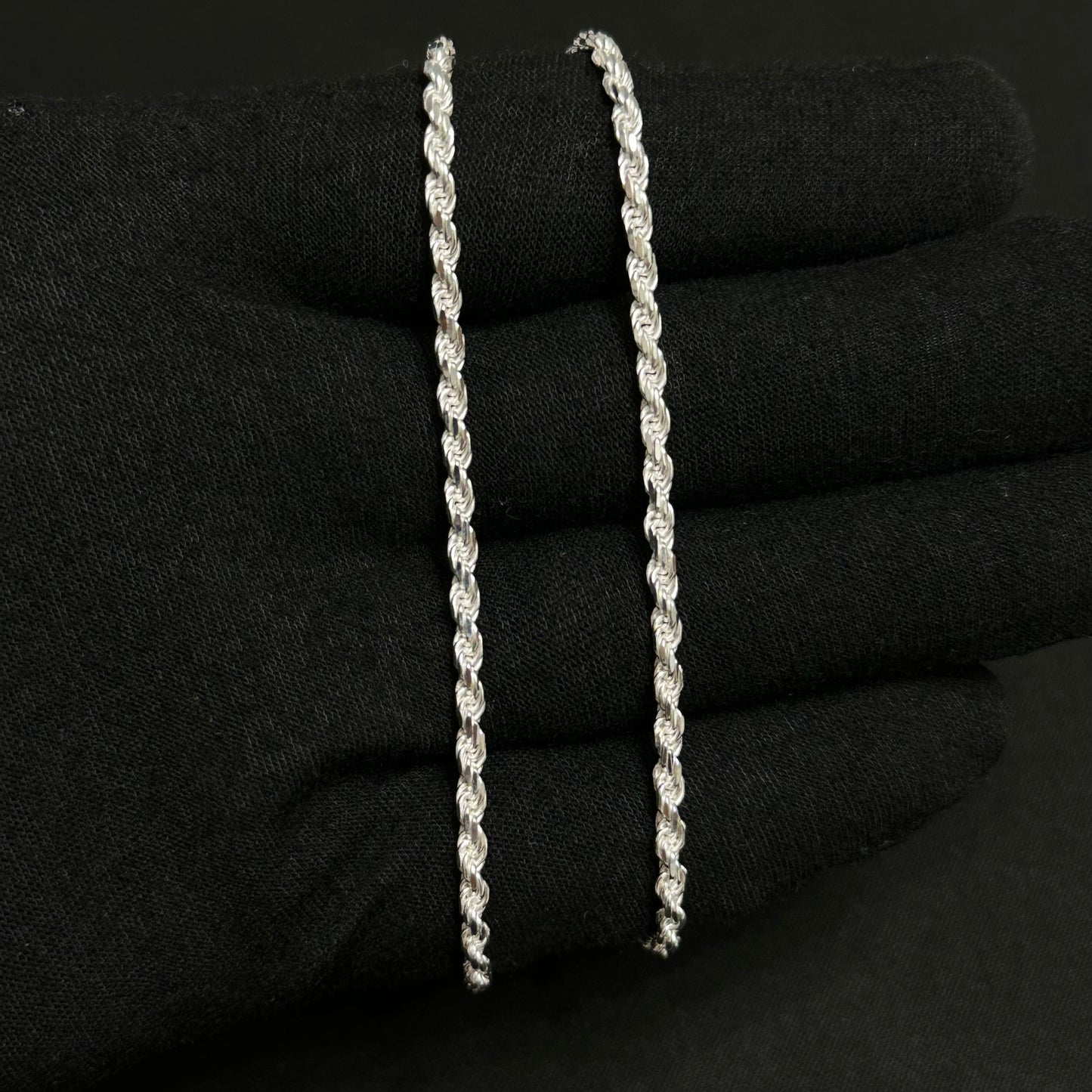 2.5MM Sterling Silver Rope Chain