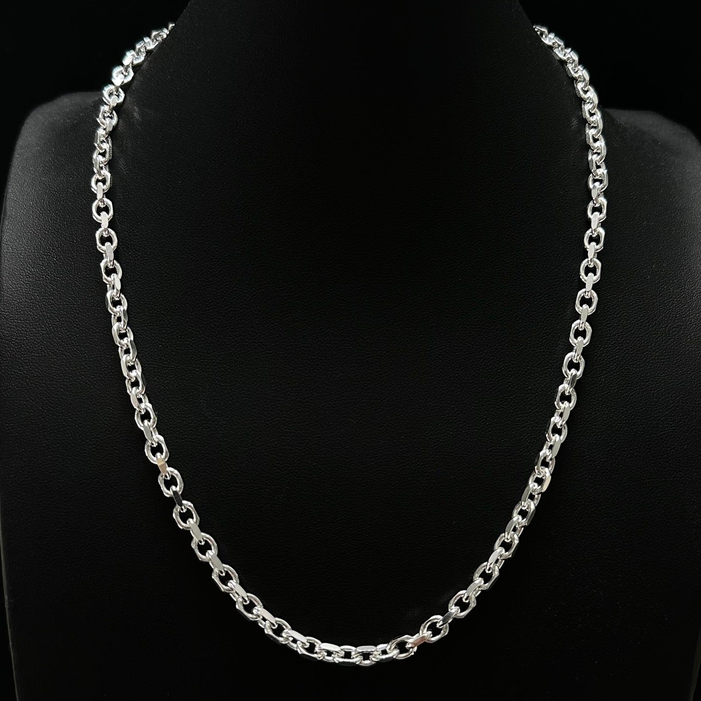 4MM Sterling Silver Anchor Chain