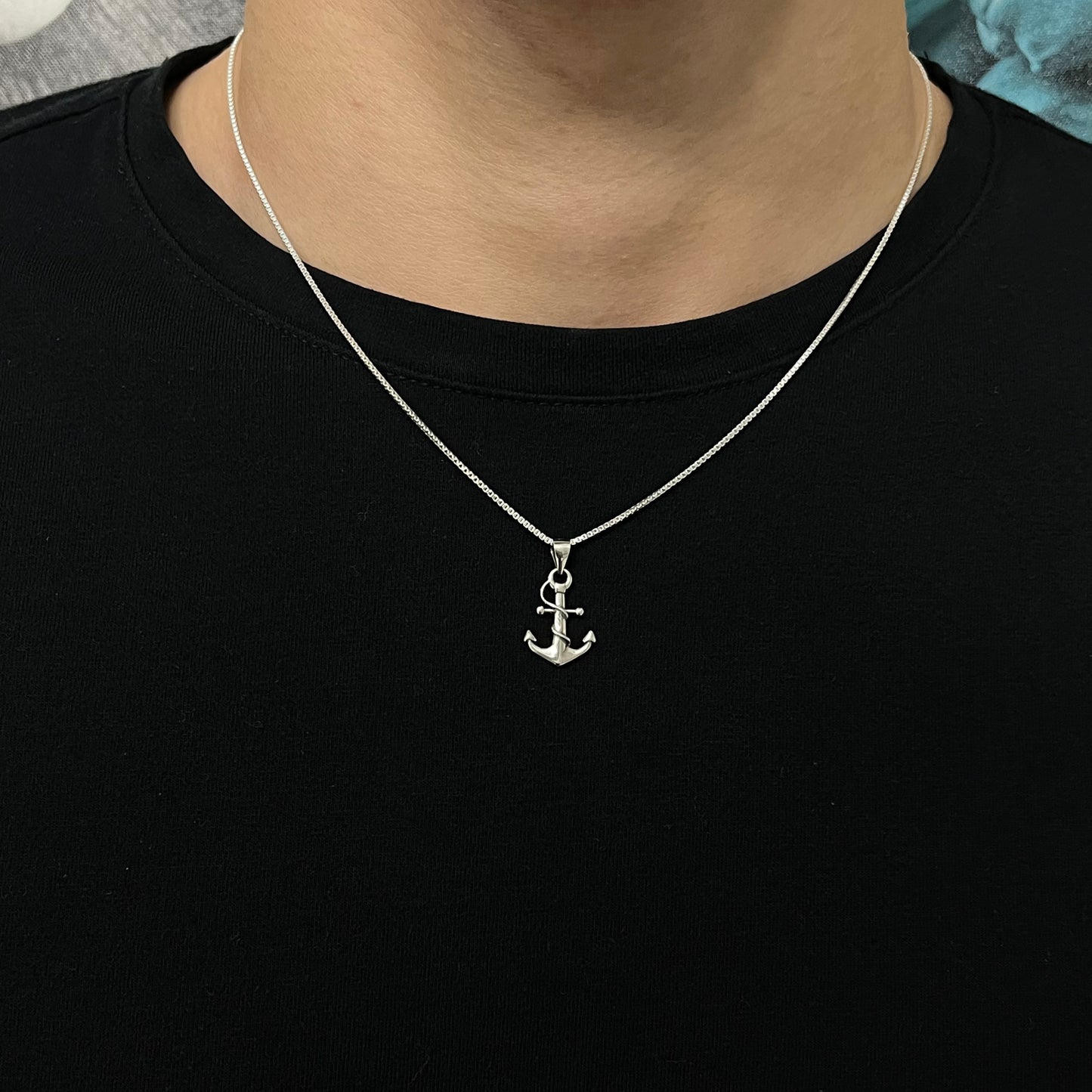 Sterling Silver Anchor Necklace