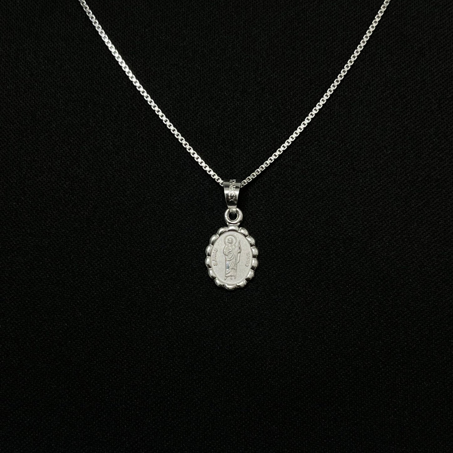 Sterling Silver St. Jude Dotted Necklace