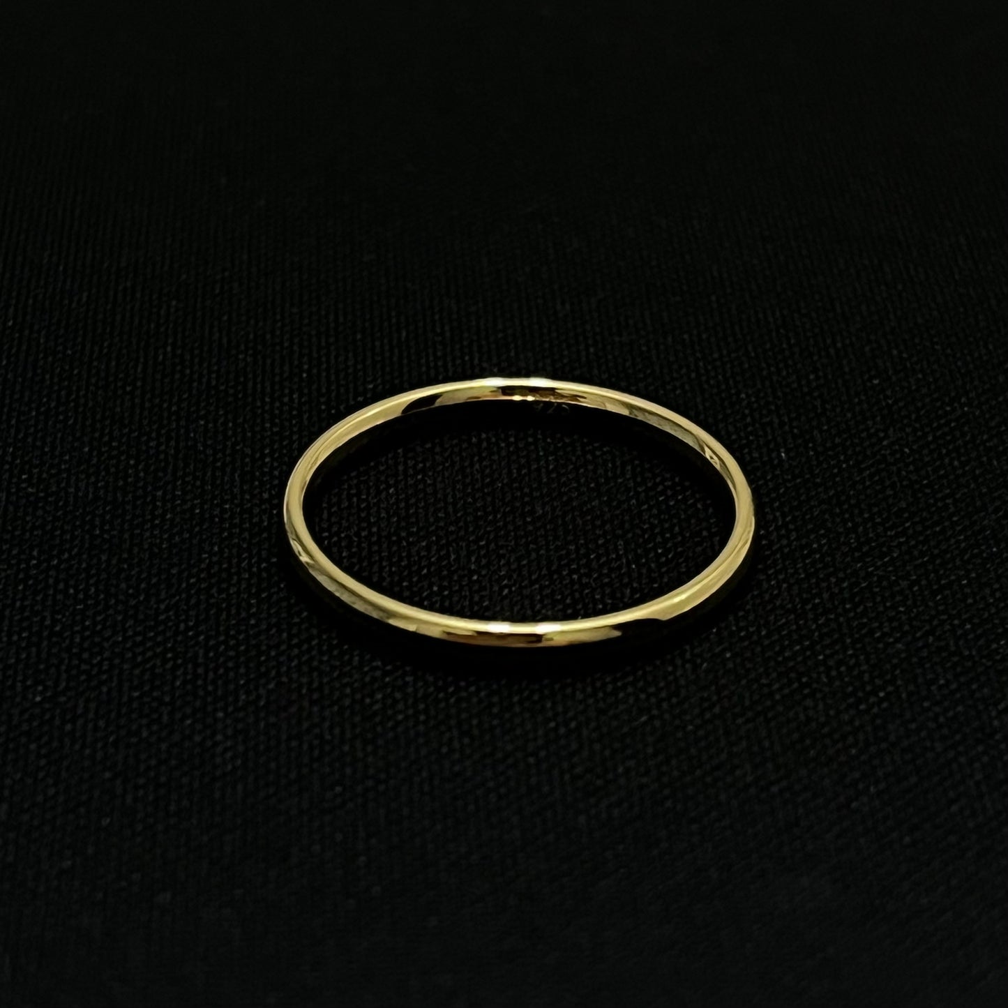 Gold over Sterling Silver 2MM Plain Band Ring