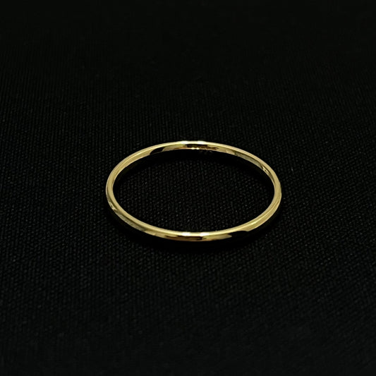 Gold over Sterling Silver 2MM Plain Band Ring