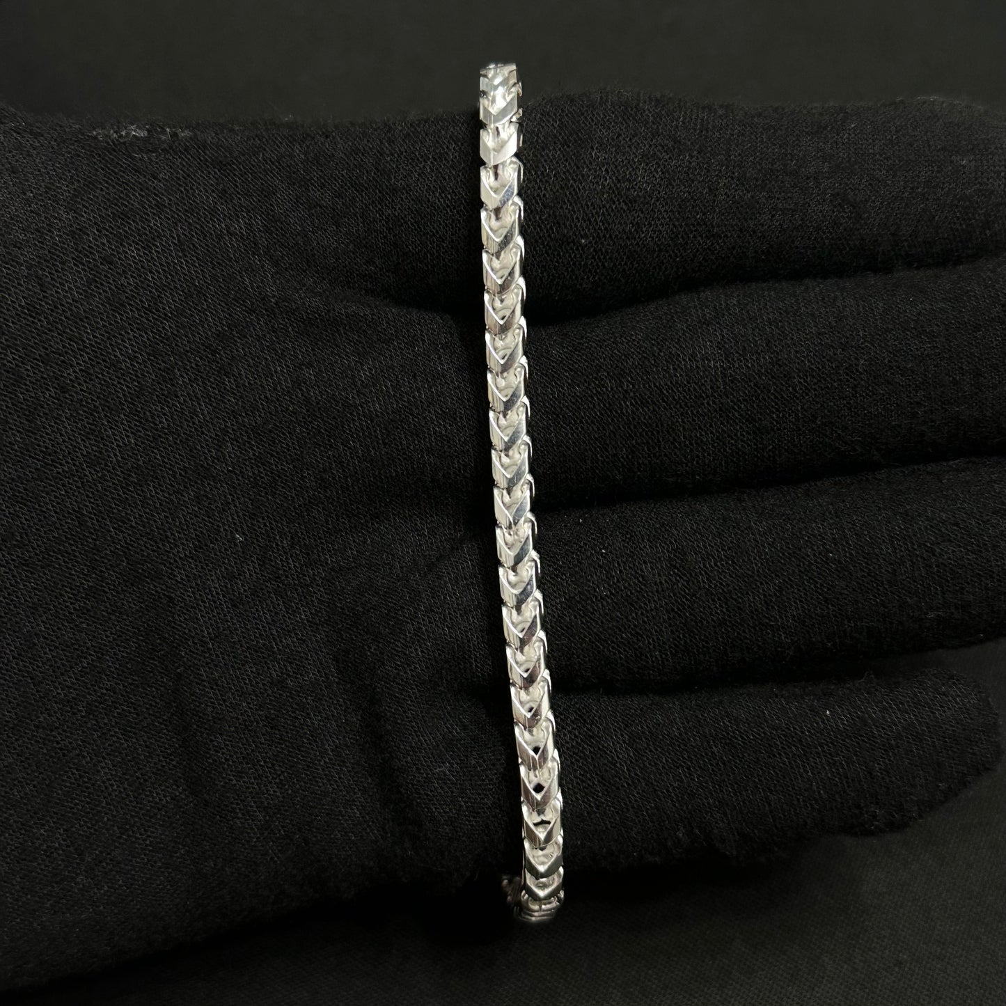 4.5MM Sterling Silver Franco Bracelet