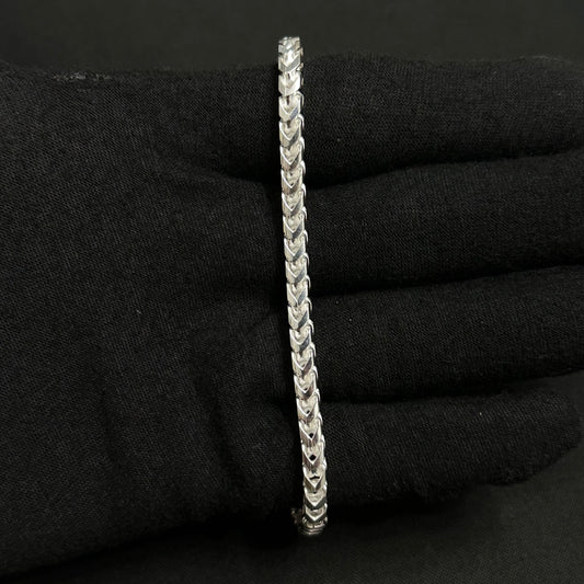 4.5MM Sterling Silver Franco Bracelet