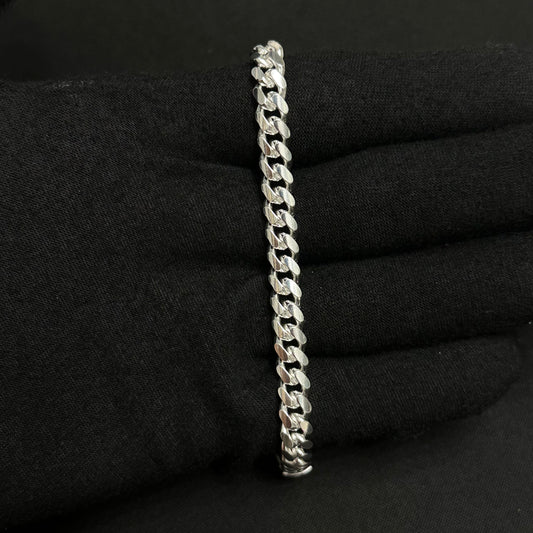 7MM Sterling Silver Miami Cuban Link Bracelet