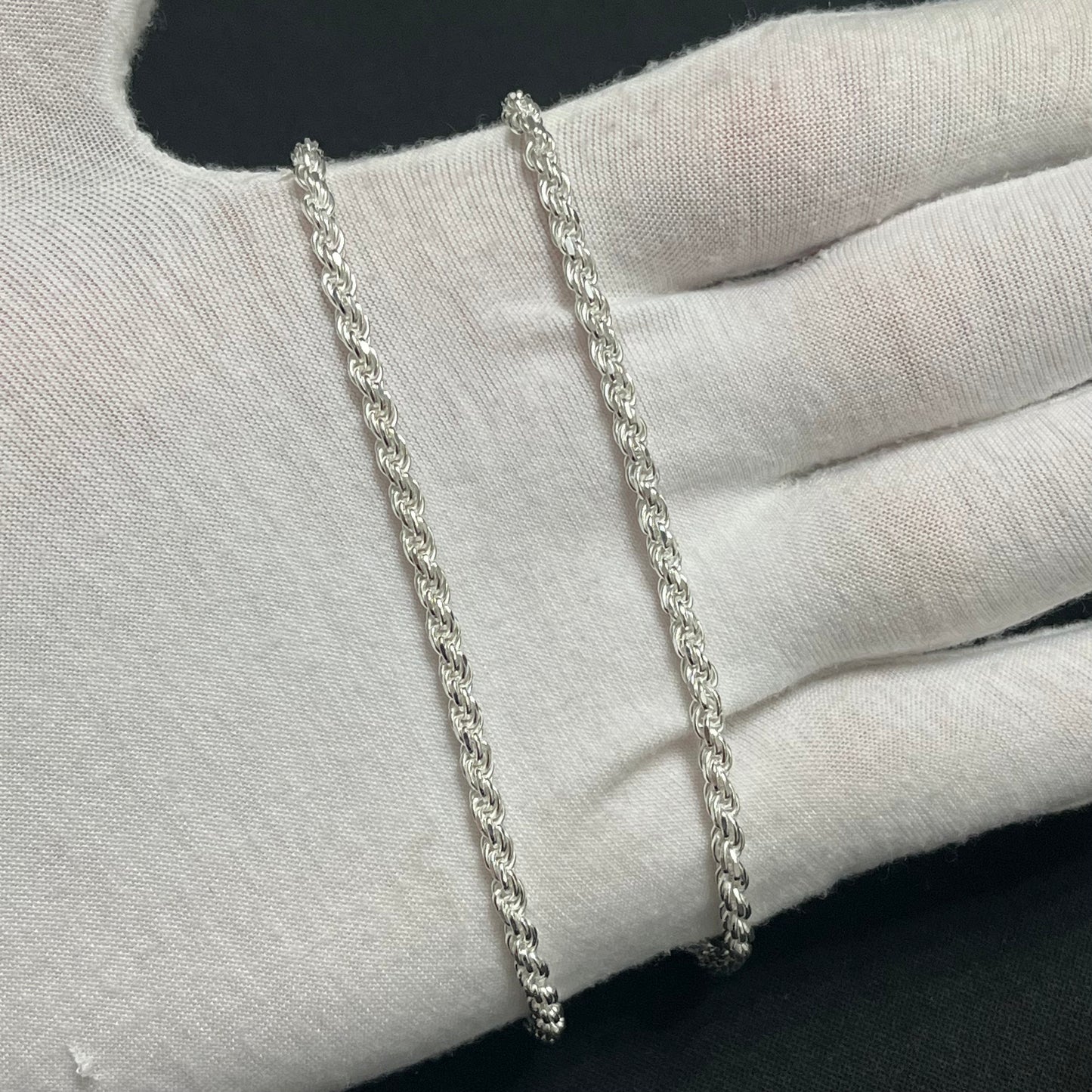 3MM Sterling Silver Rope Chain