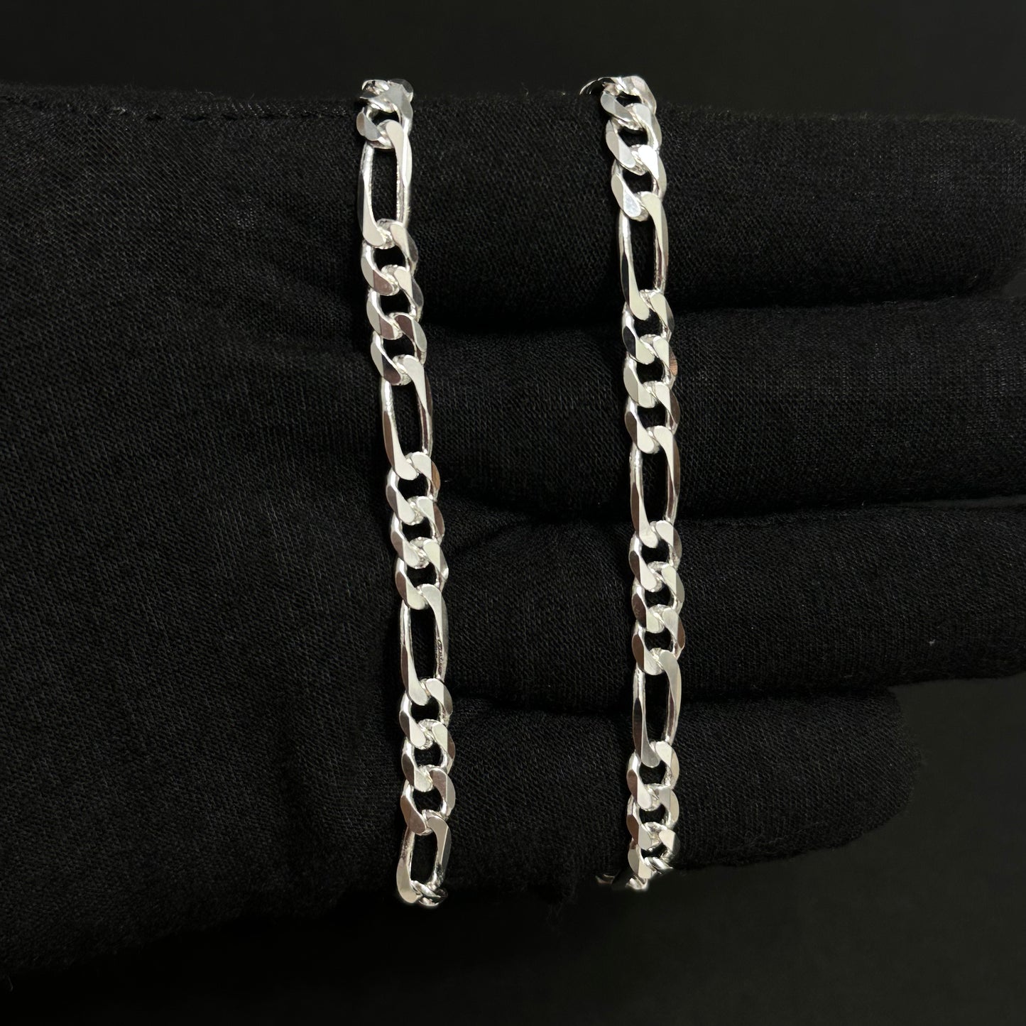 5.5MM Sterling Silver Classic Figaro Chain