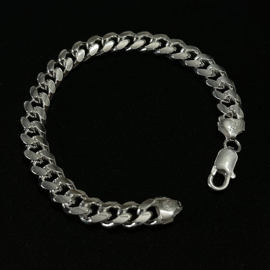 7.5MM Sterling Silver Miami Cuban Link Bracelet