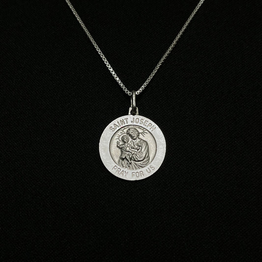 Sterling Silver St. Joseph Necklace