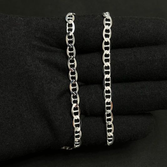 5MM Sterling Silver Mariner Chain
