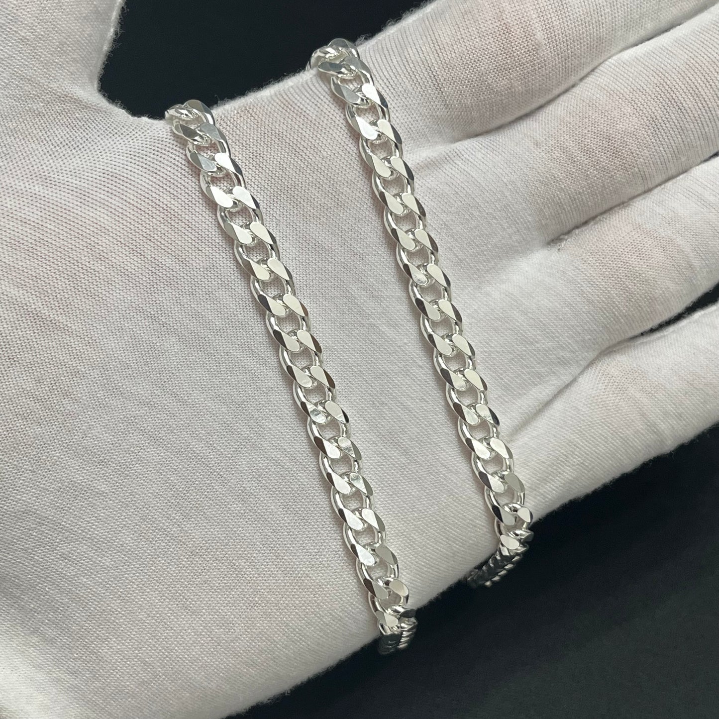 7.5MM Sterling Silver Curb Chain