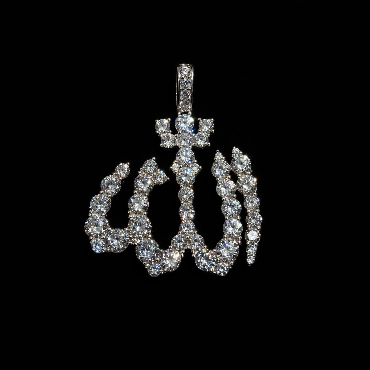 Sterling Silver Allah Pendant