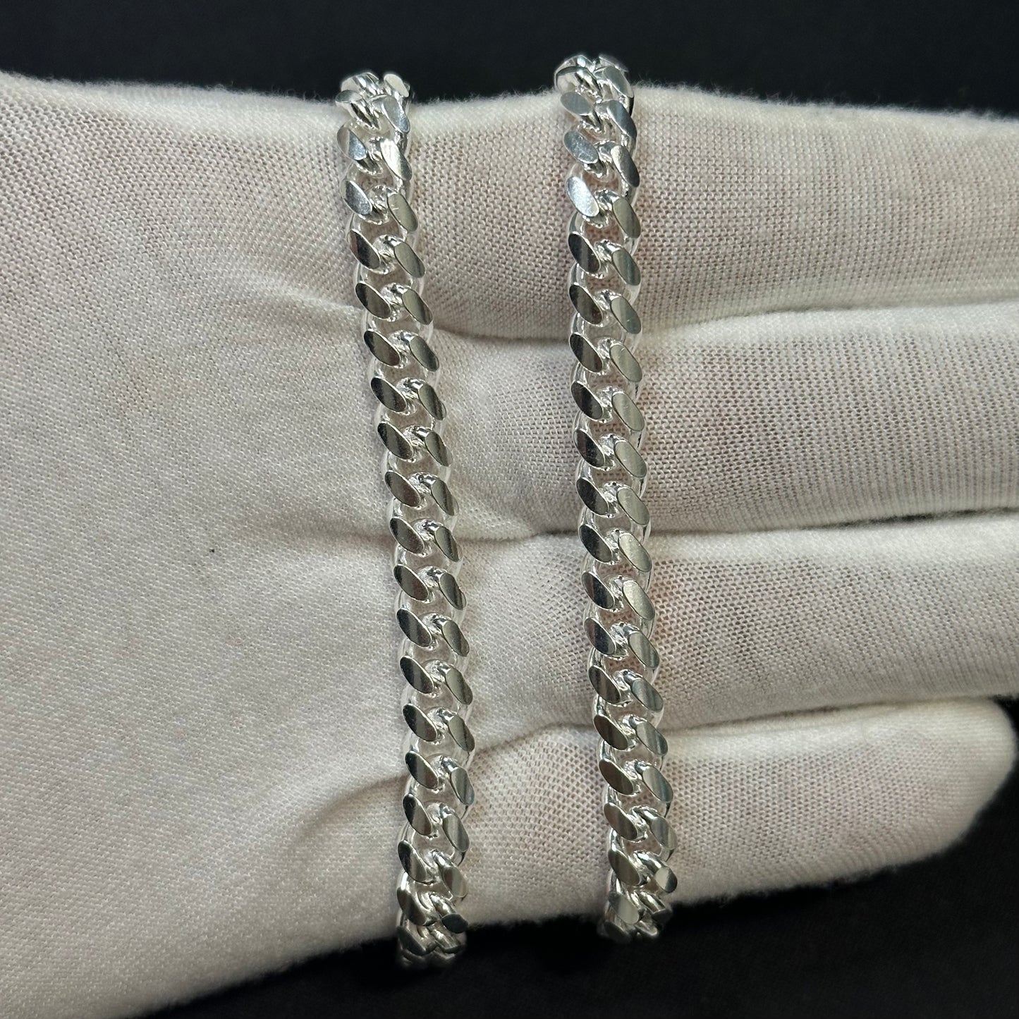 7MM Sterling Silver Miami Cuban Link Chain