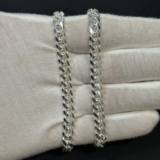 7MM Sterling Silver Miami Cuban Link Chain