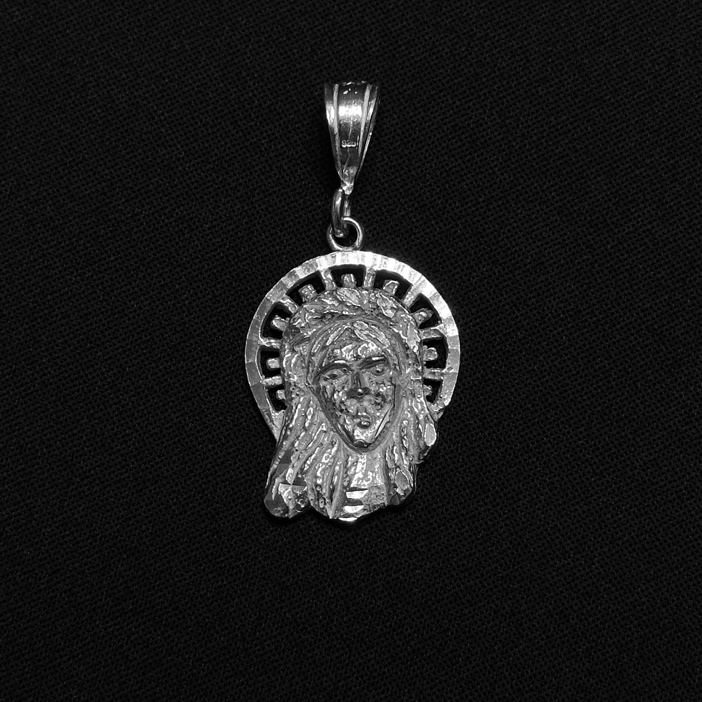 Sterling Silver Jesus Pendant