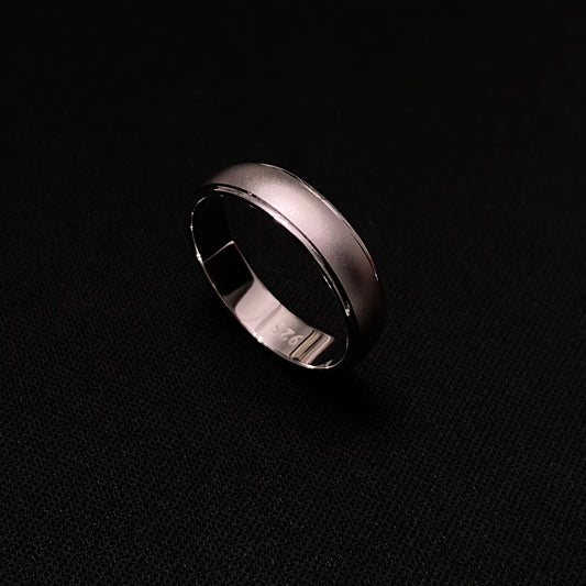 Sterling Silver 5MM Sandblasted Ring