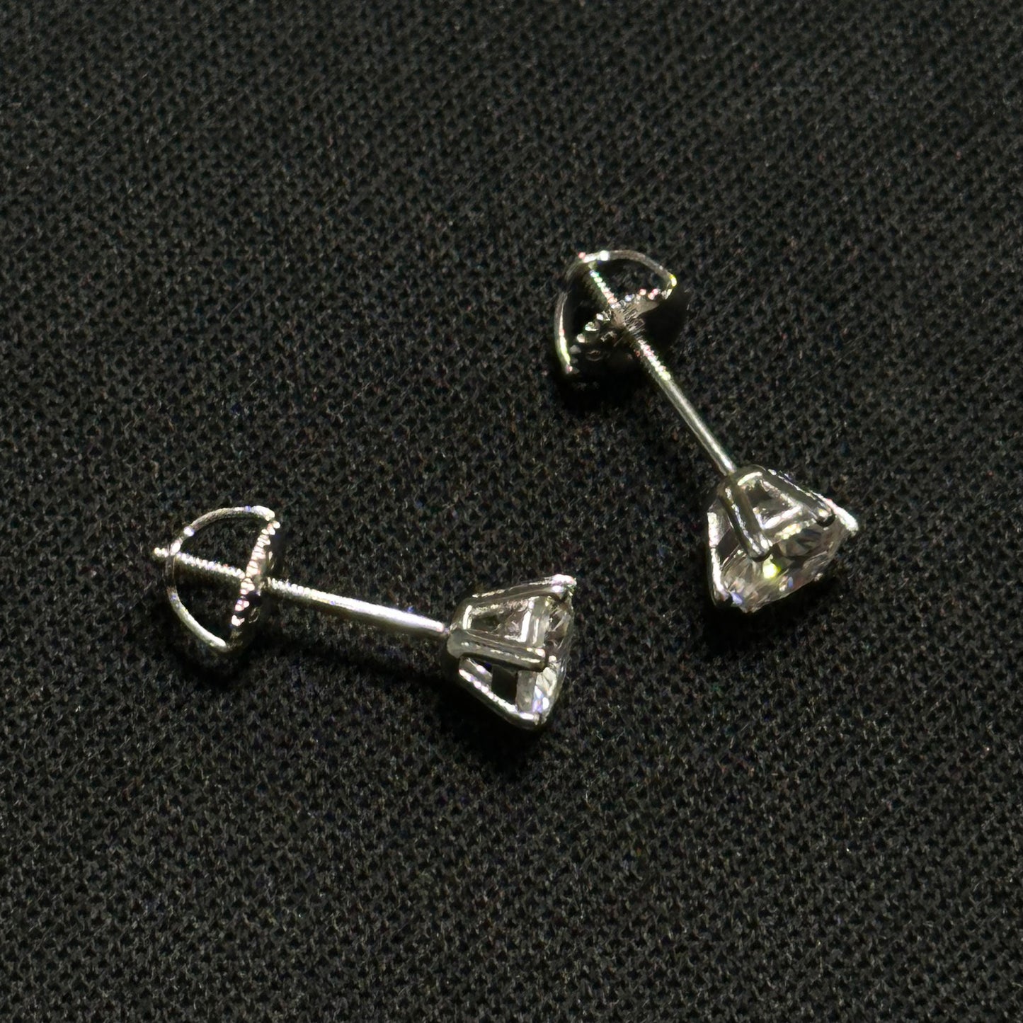 5MM Moissanite Round Earrings