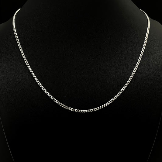 2MM Sterling Silver Flat Curb Chain