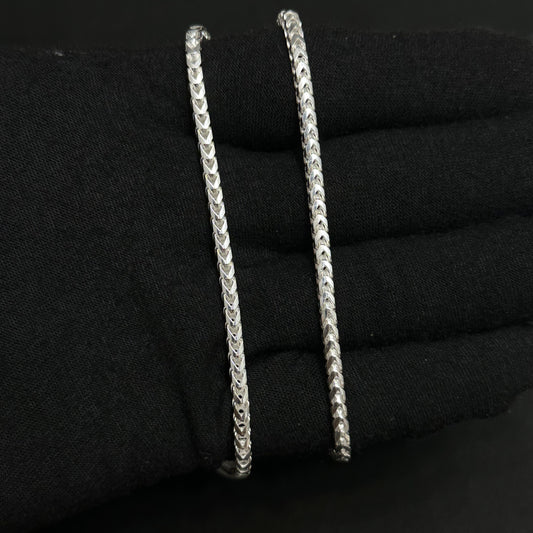 3MM Sterling Silver Franco Chain