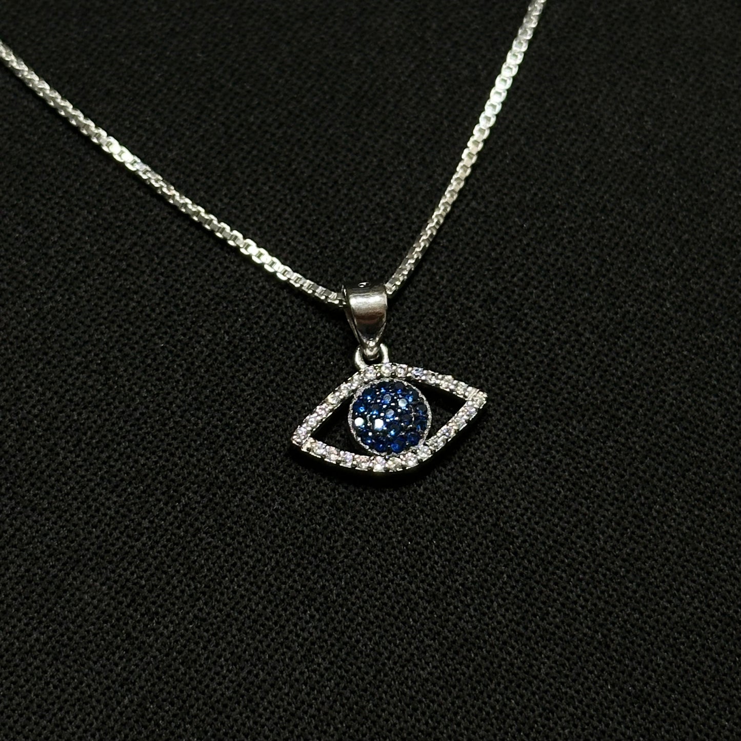 Sterling Silver Evil Eye Necklace