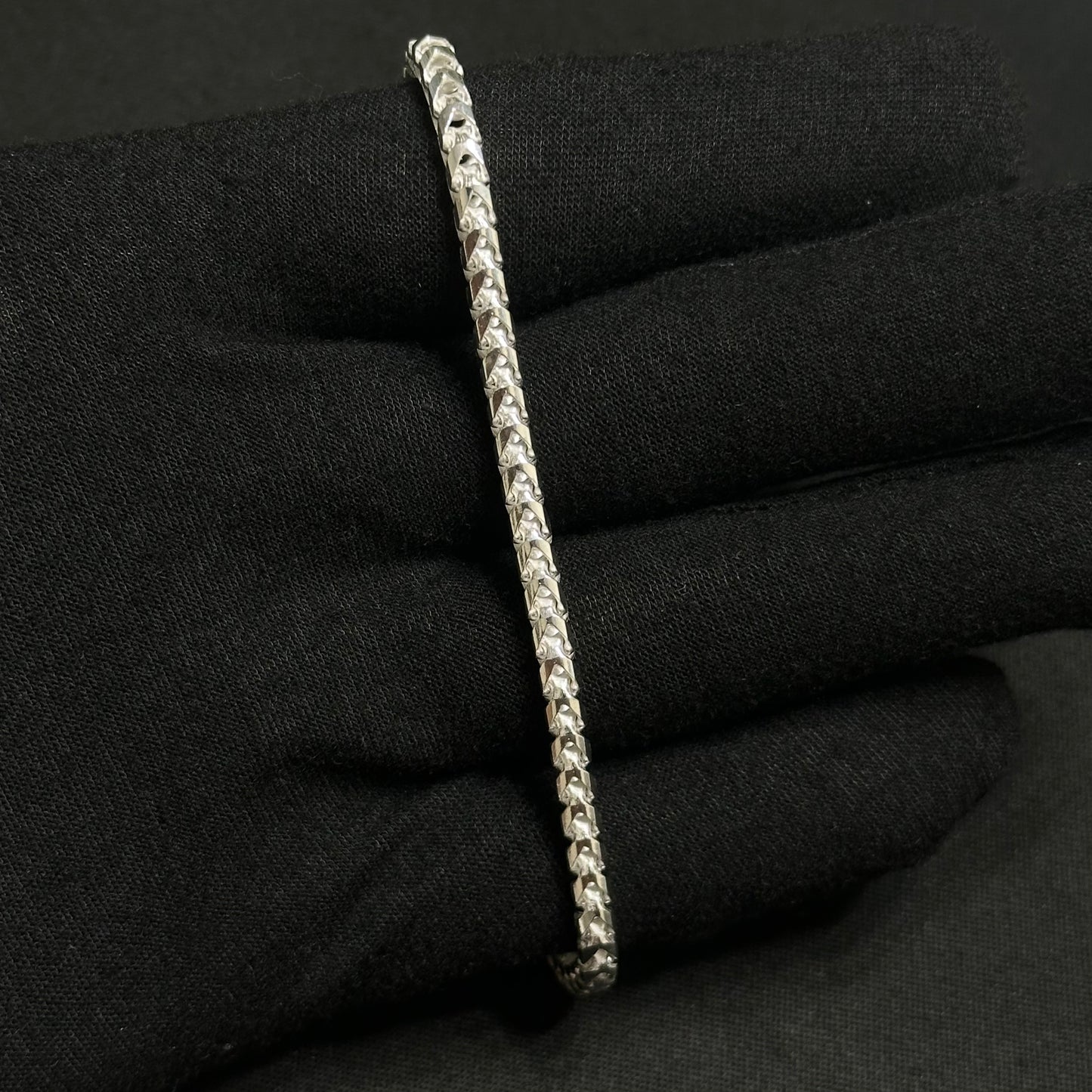 4MM Sterling Silver Franco Bracelet