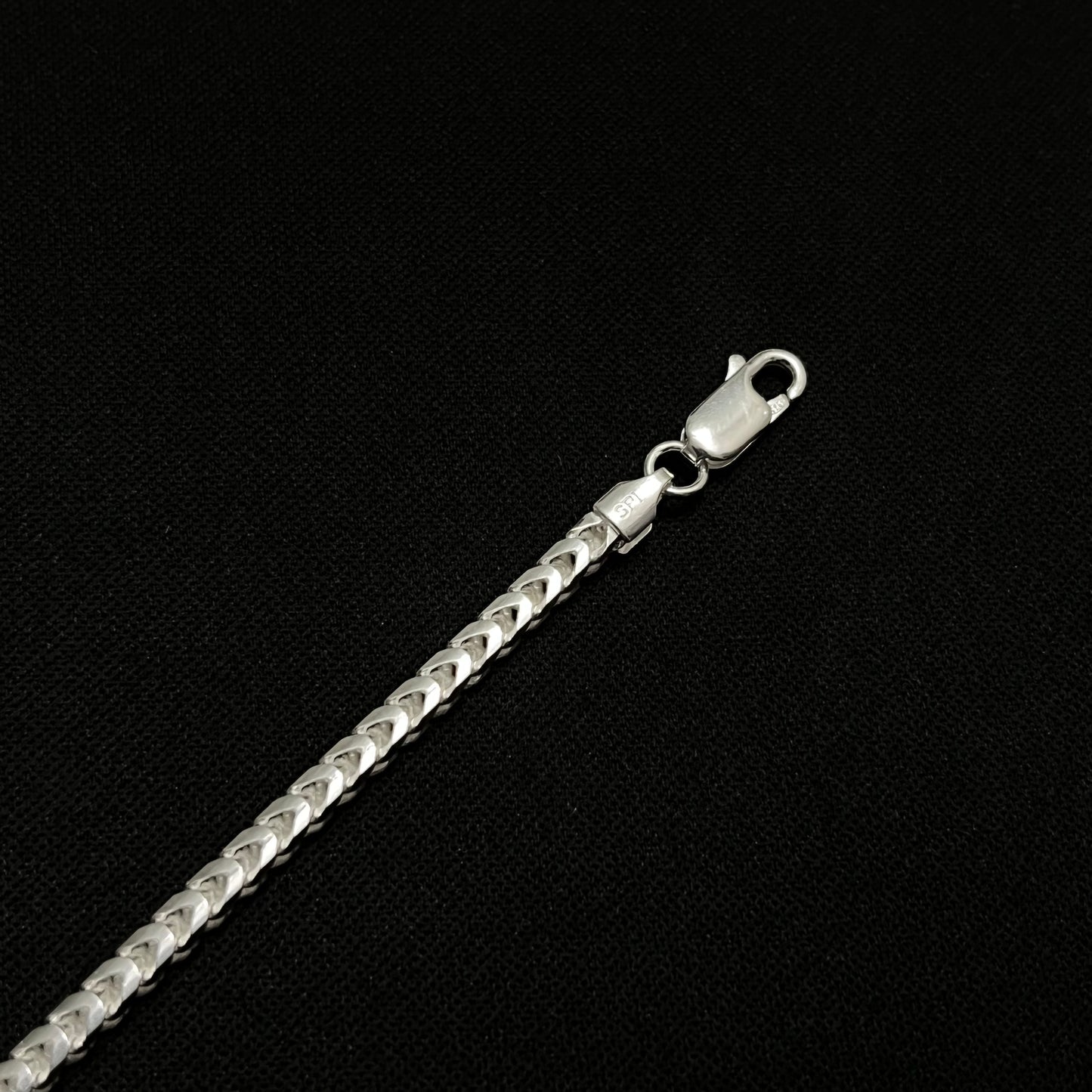 3MM Sterling Silver Franco Bracelet