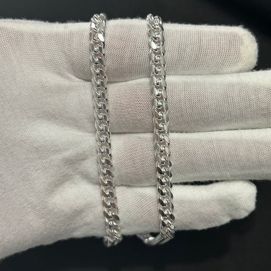 6MM Sterling Silver Miami Cuban Link Chain