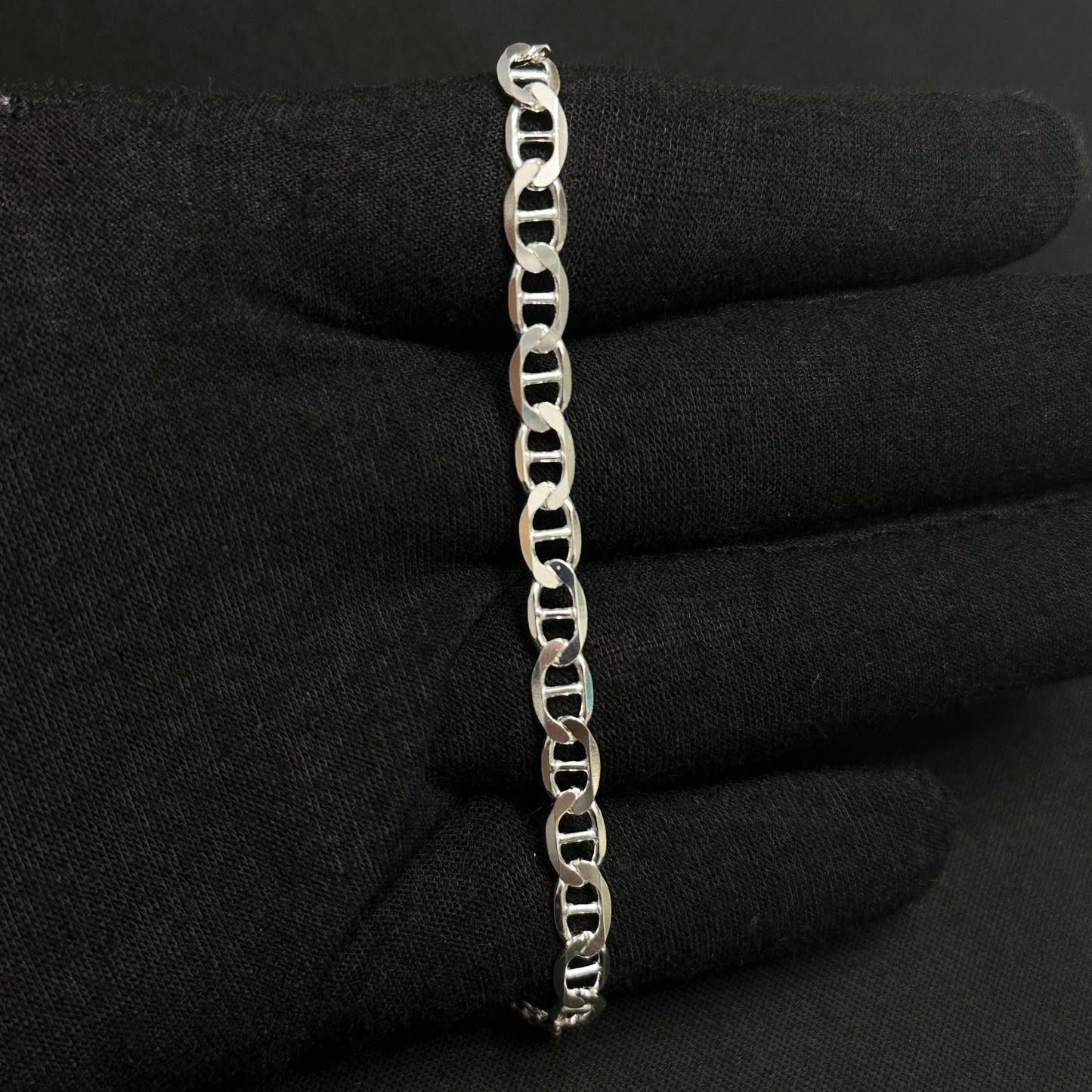 5MM Sterling Silver Mariner Bracelet