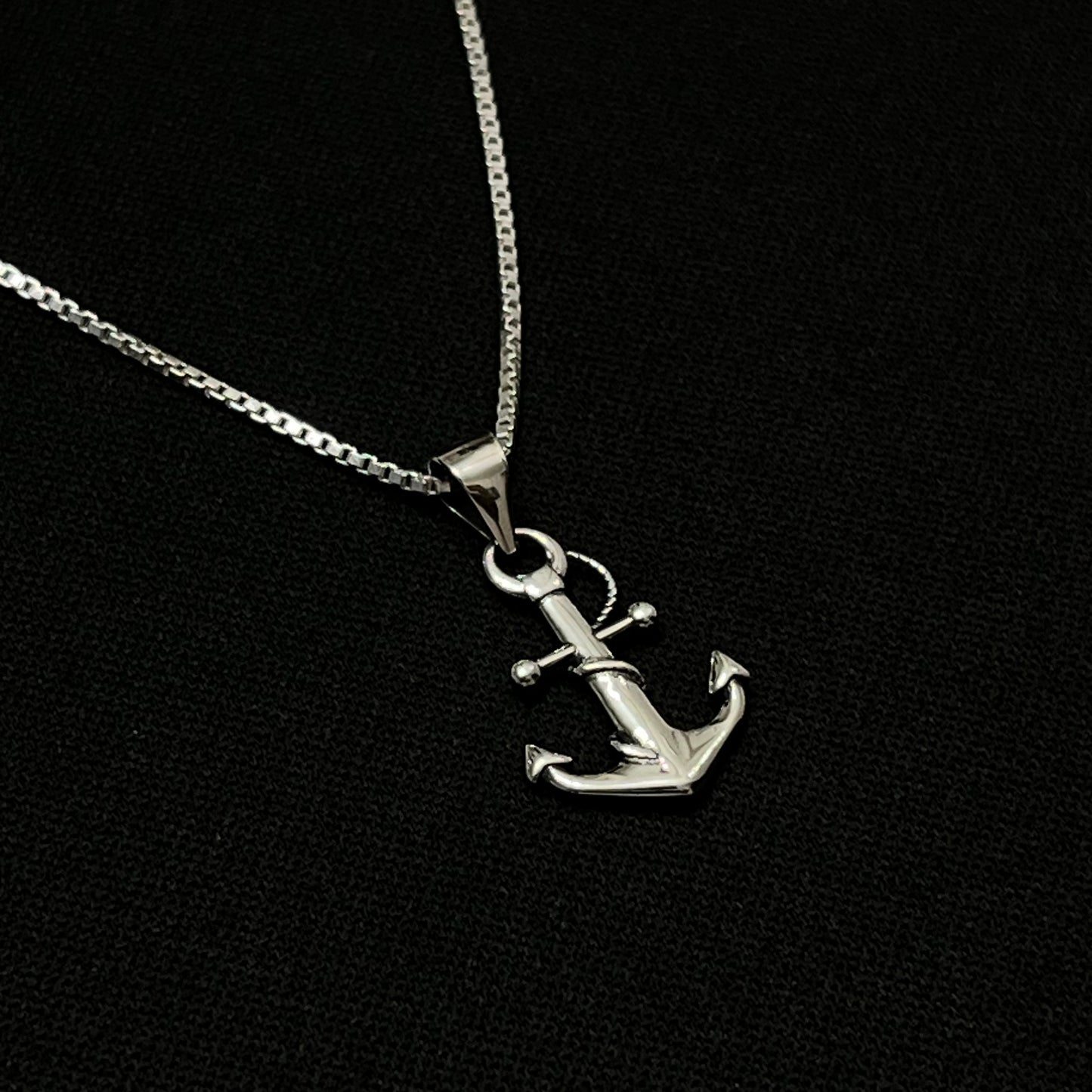 Sterling Silver Anchor Necklace