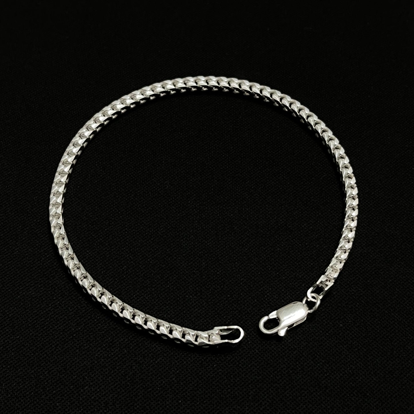 3MM Sterling Silver Franco Bracelet