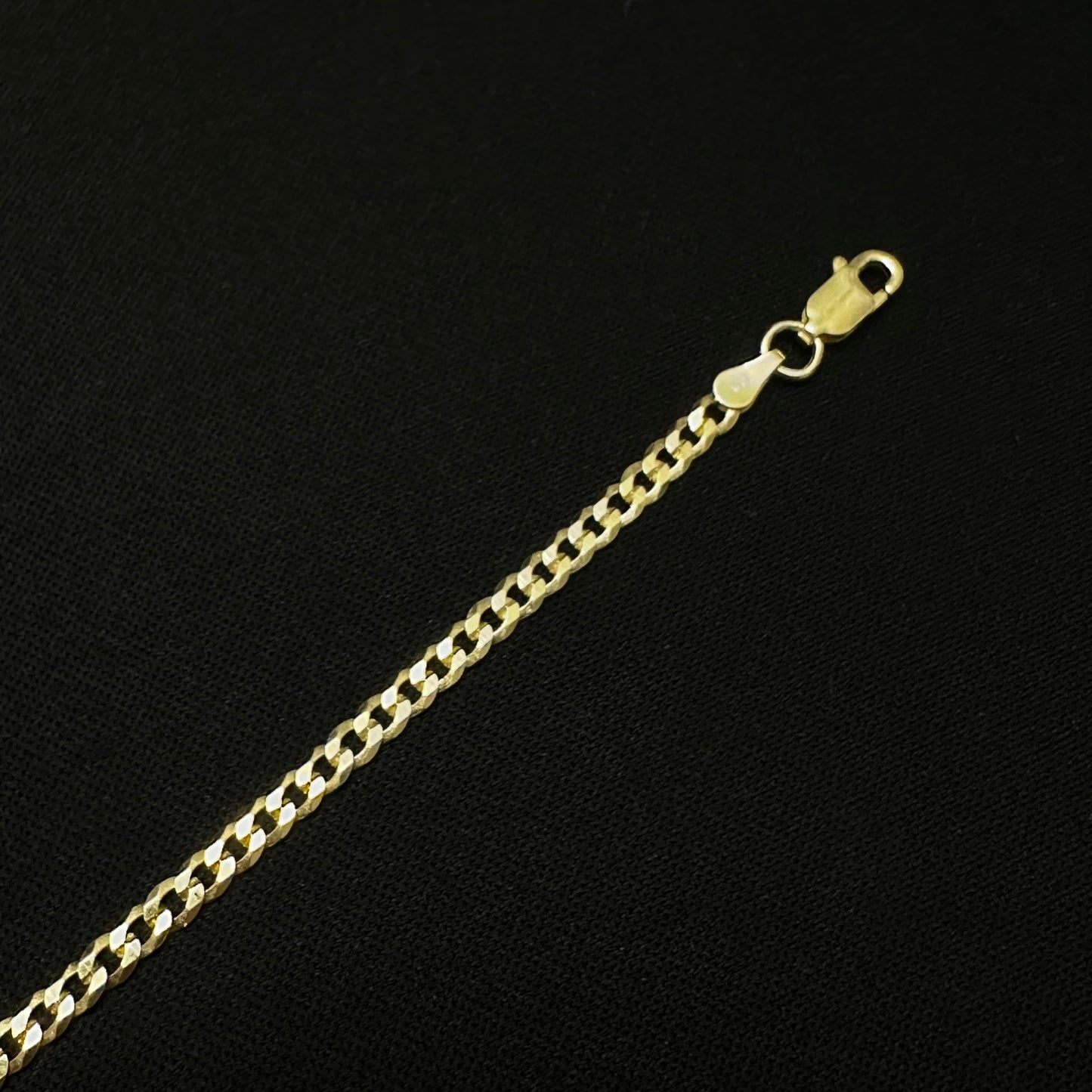 3MM Sterling Silver Vermeil Flat Curb Chain