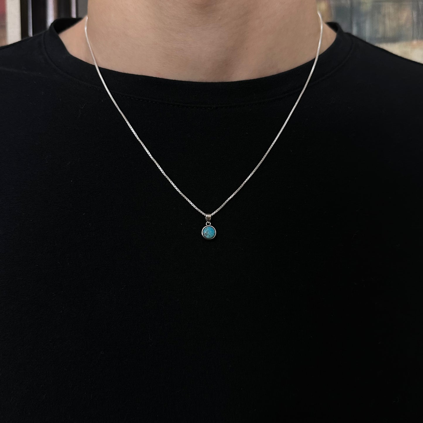 Sterling Silver Turquoise Necklace
