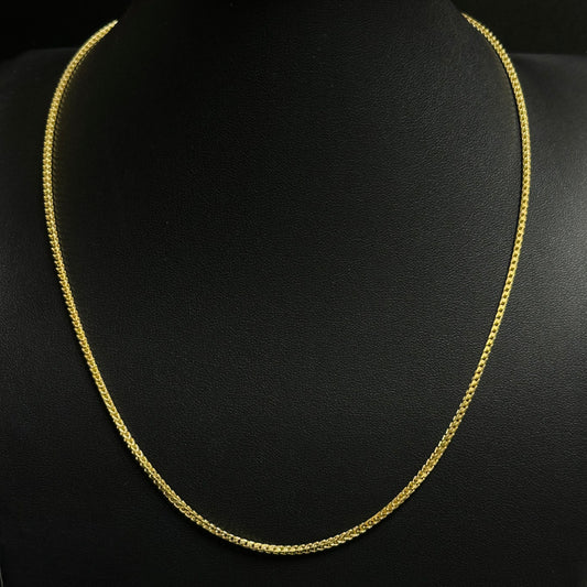 2MM Sterling Silver Vermeil Franco Chain