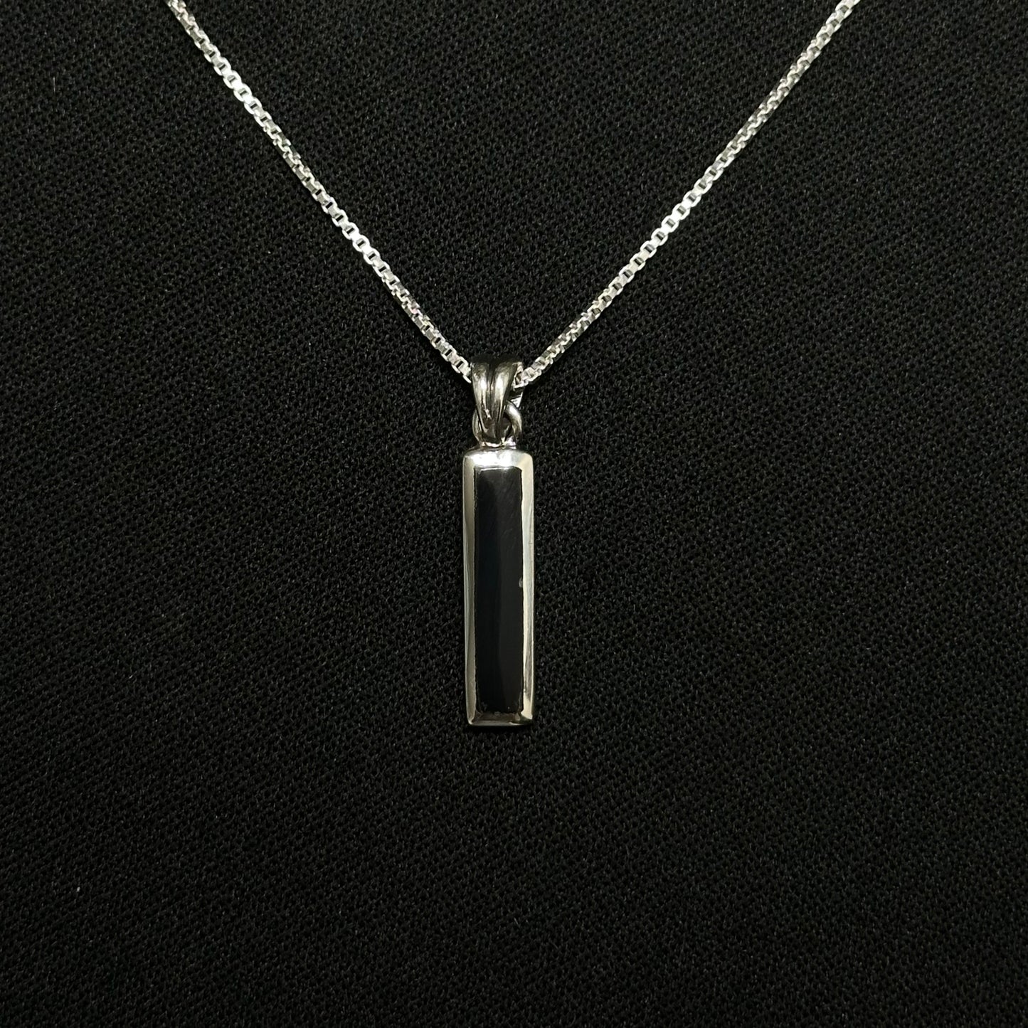 Sterling Silver Onyx Necklace