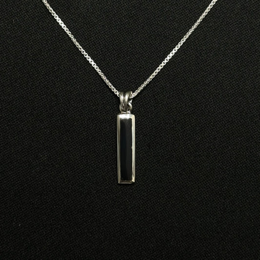 Sterling Silver Onyx Necklace