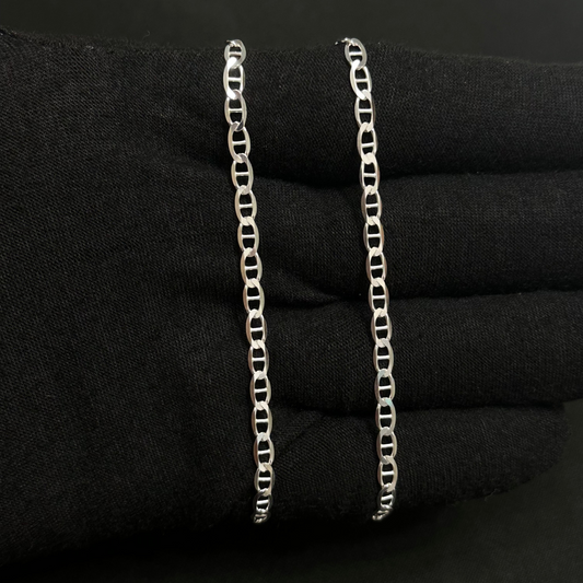 3MM Sterling Silver Mariner Chain