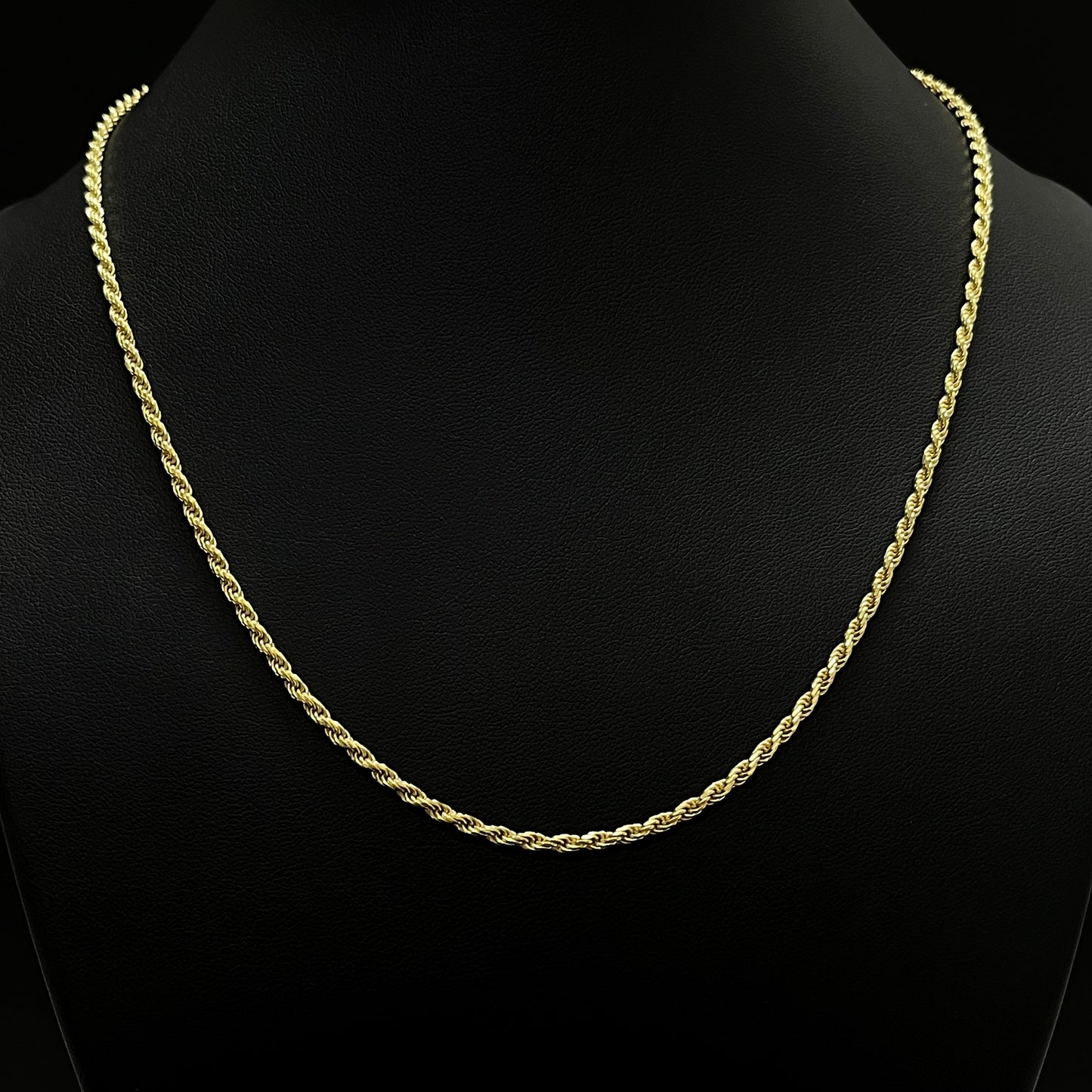 2MM Sterling Silver Vermeil Rope Chain