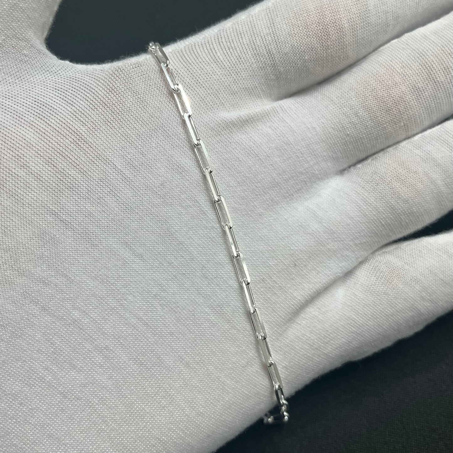 Sterling Silver Paperclip Bracelet