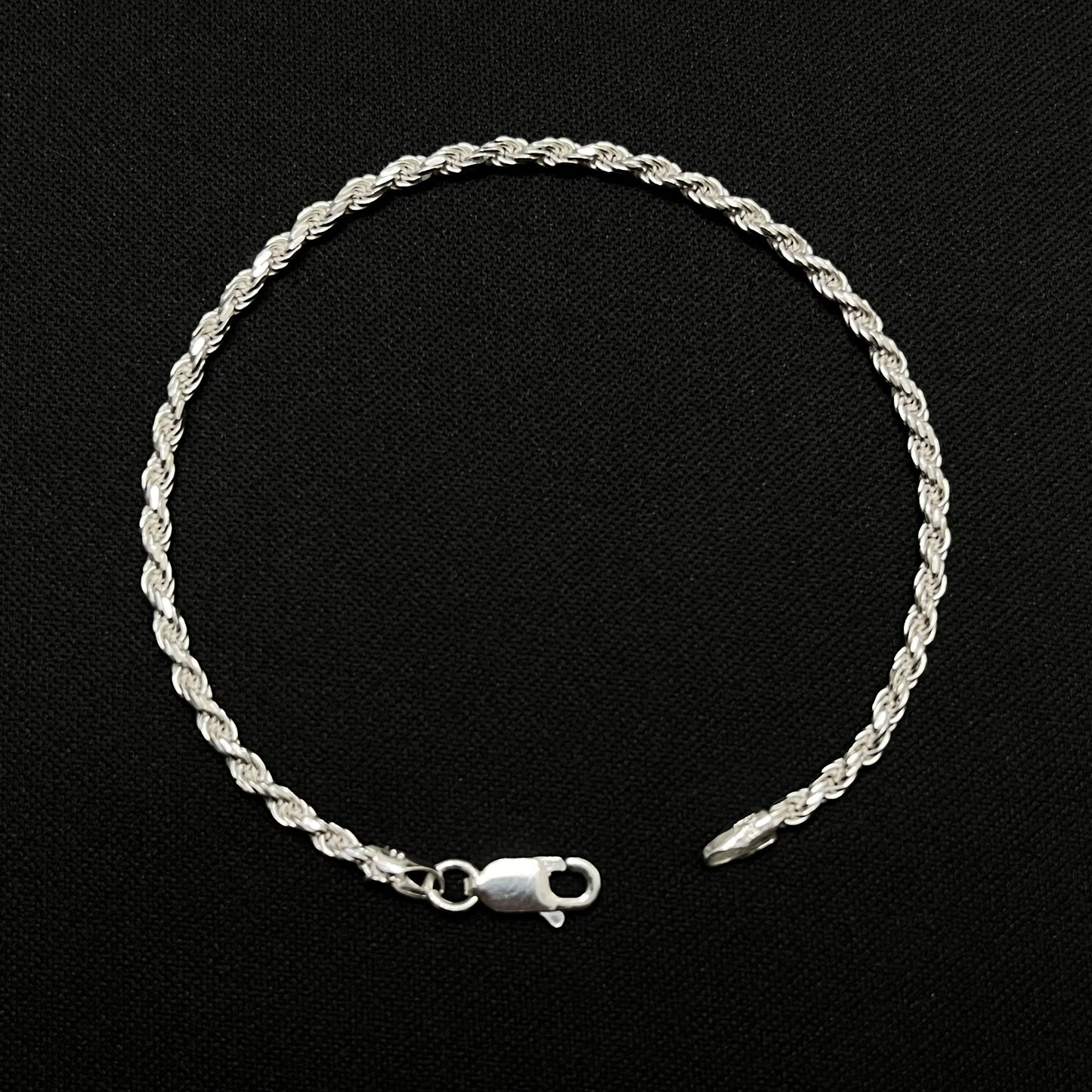 2MM Sterling Silver Rope Bracelet