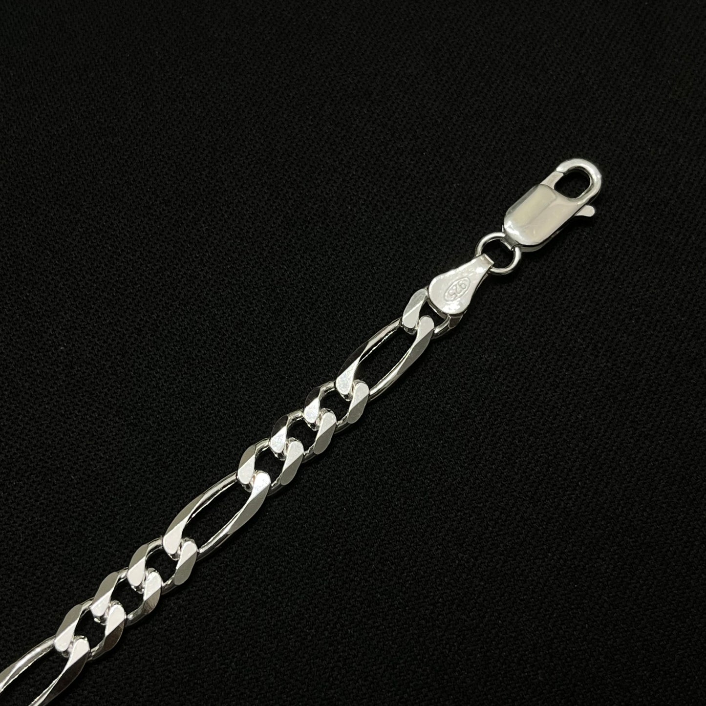 5.5MM Sterling Silver Classic Figaro Chain