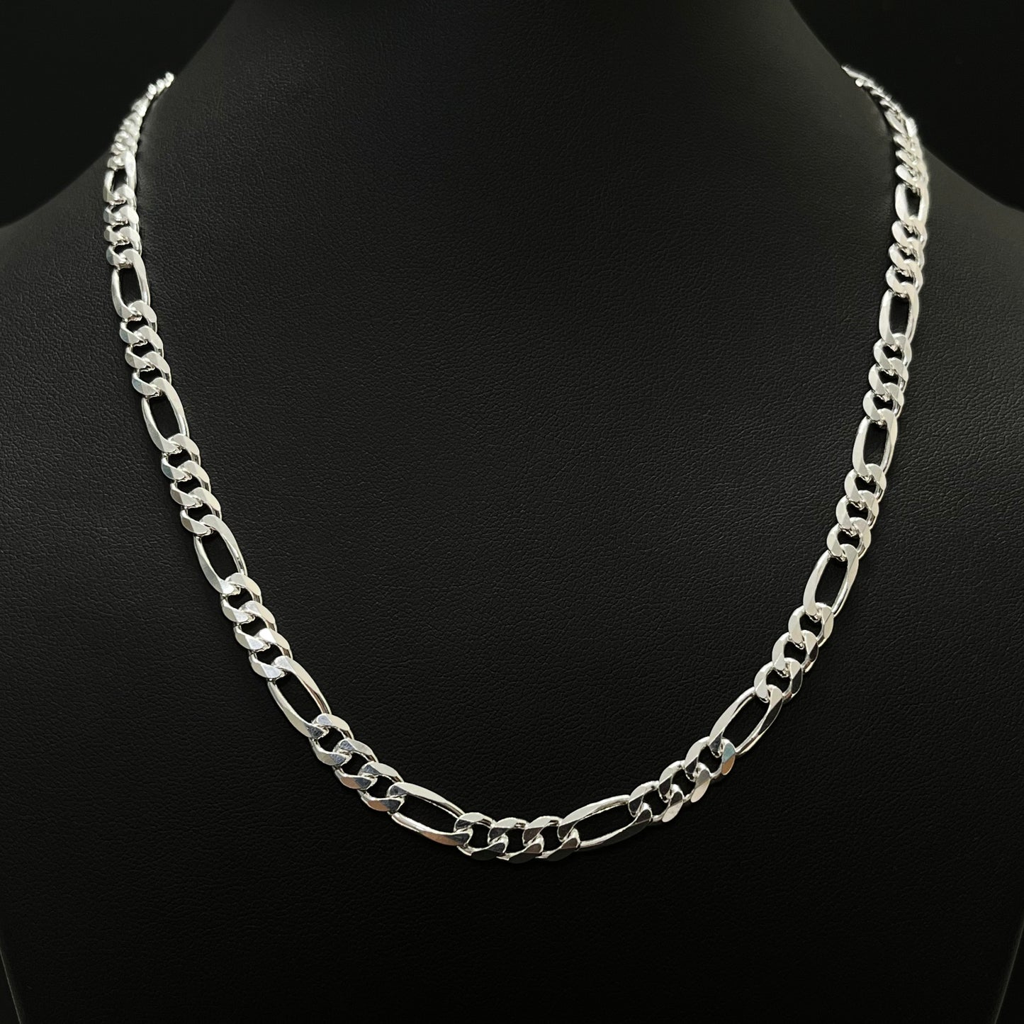 5.5MM Sterling Silver Classic Figaro Chain