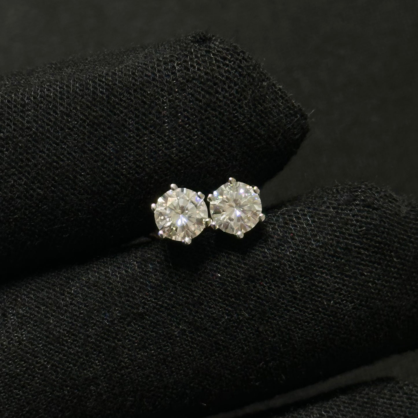 5MM Moissanite Round Earrings