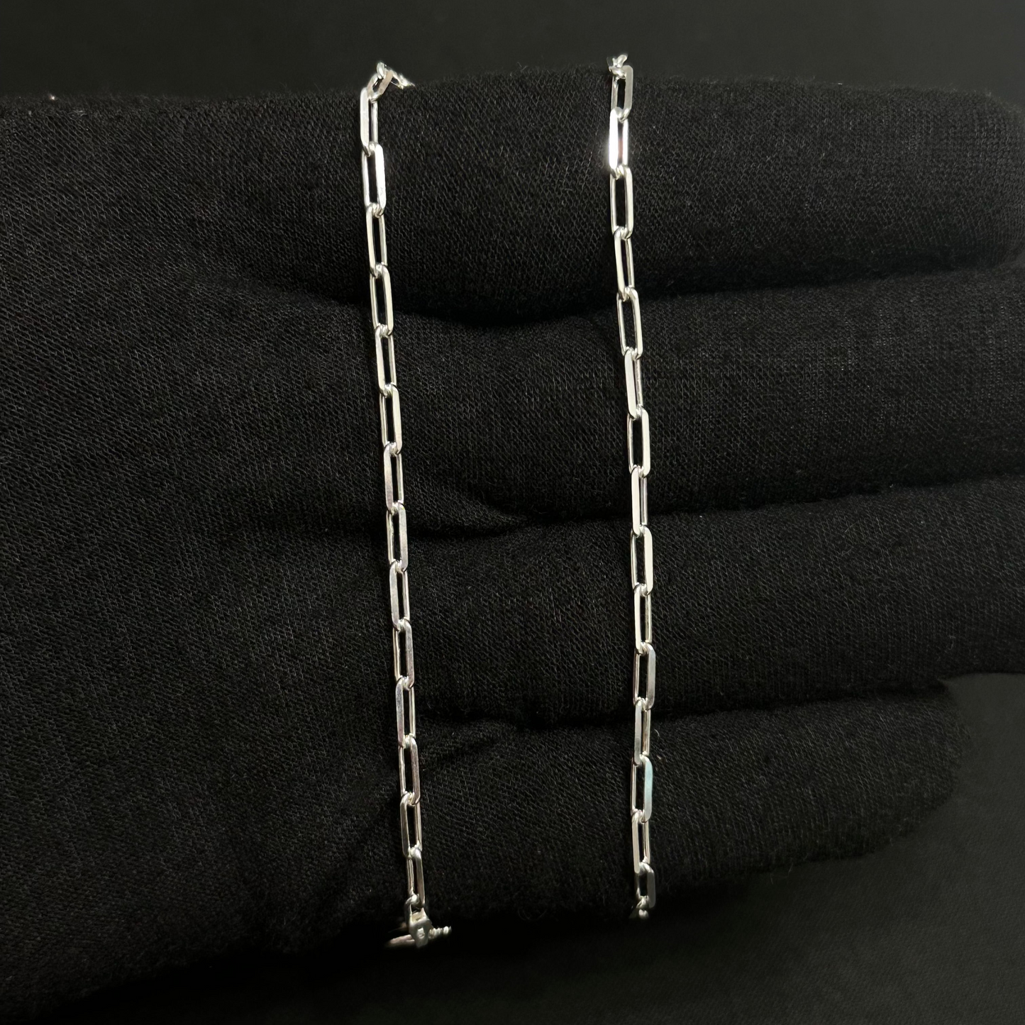 2.5MM Sterling Silver Paperclip Chain