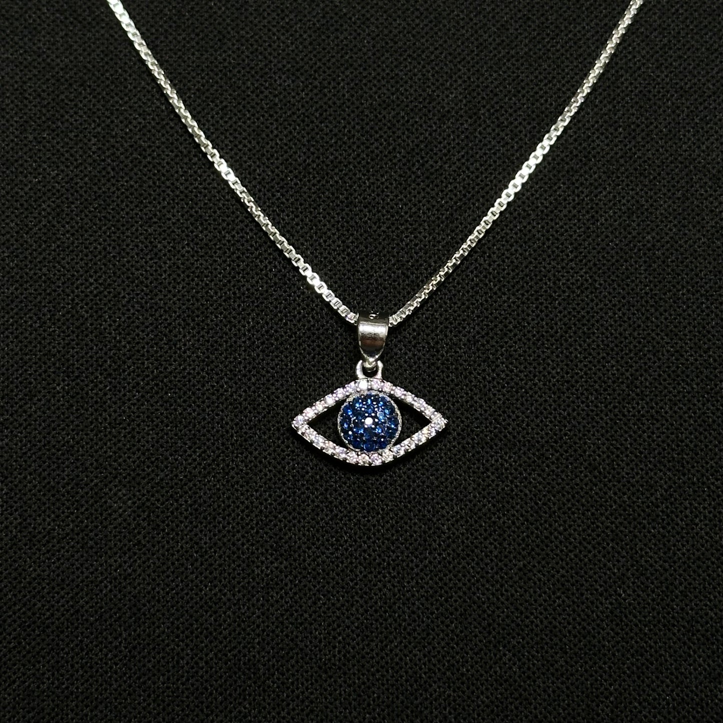 Sterling Silver Evil Eye Necklace