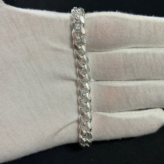 7.5MM Sterling Silver Miami Cuban Link Bracelet
