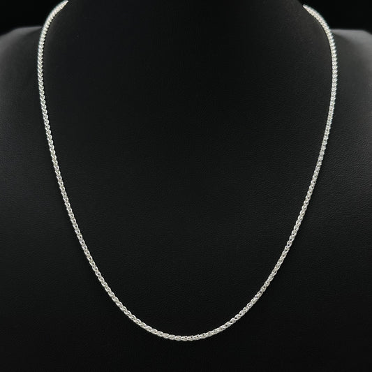2MM Sterling Silver Wheat Chain